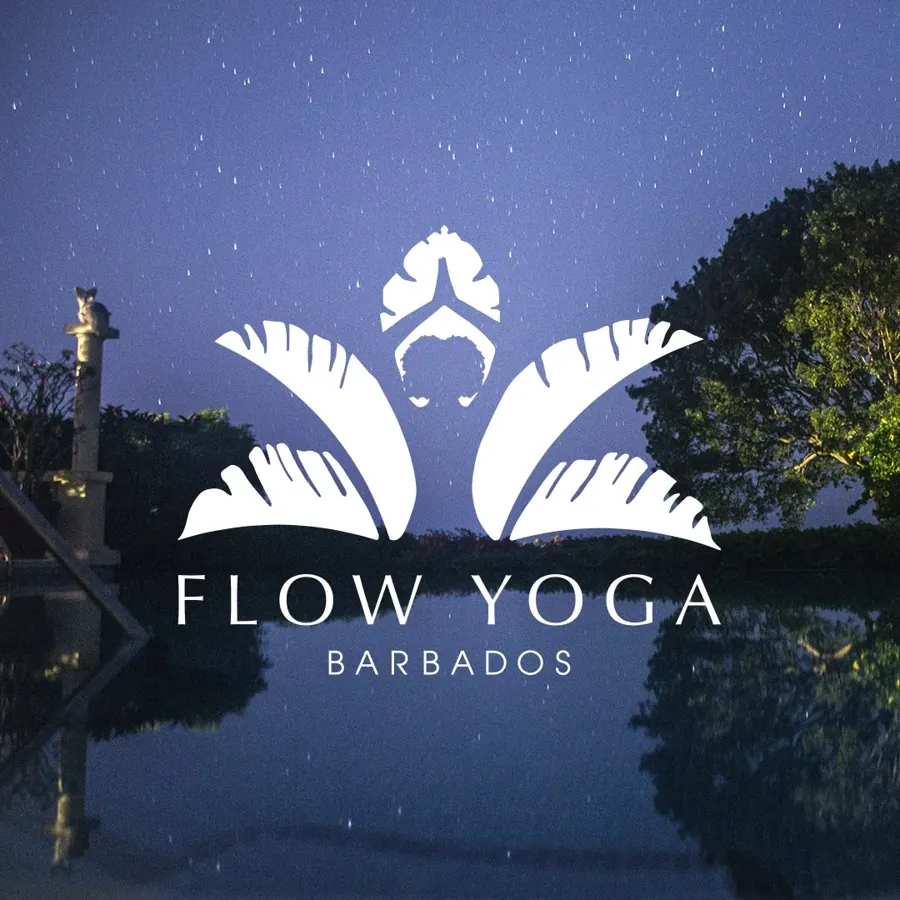 Flow Yoga Barbados: brand artwork from the project archive